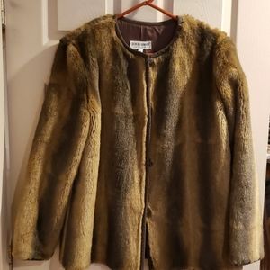 Giorgio Armani Le Collezioni Faux Fox Fur Coat